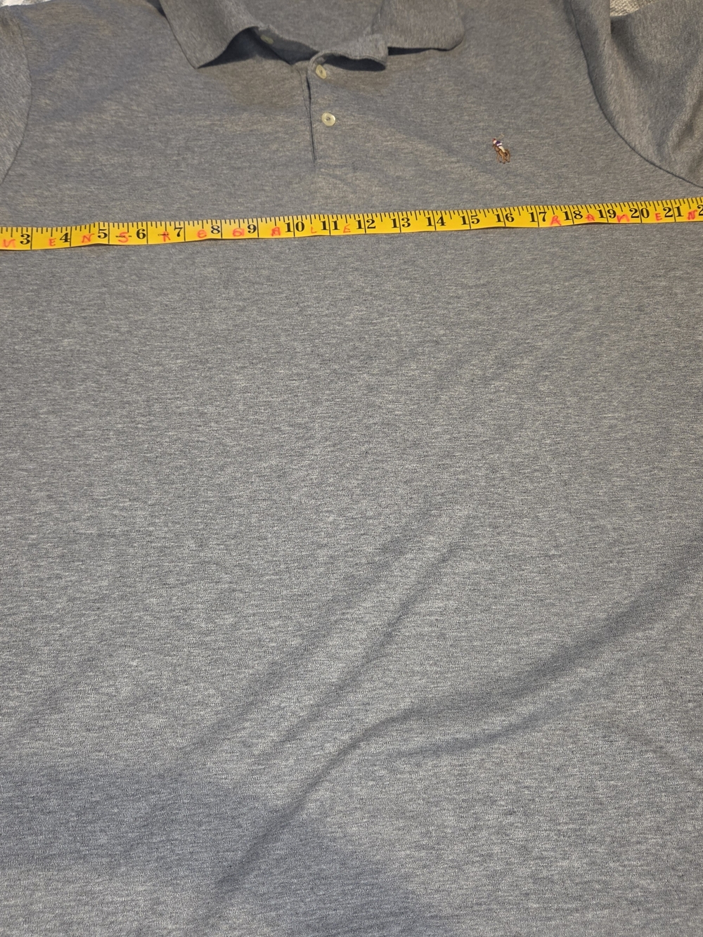 Polo by Ralph Lauren Men’s Heather Gray Polo Size LT - Picture 9 of 11